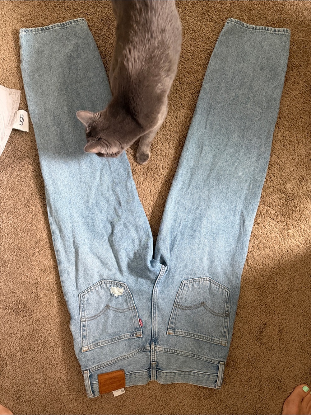 Levi’s baggy dad light wash 26 - Picture 3 of 3